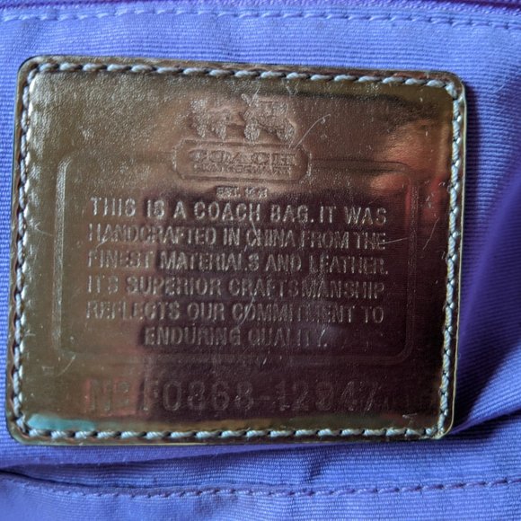 Coach Leather and Canvas Bag - Barely used - Picture 3 of 4